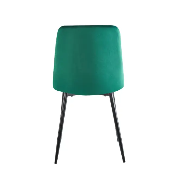 Krzesło tapicerowane zielony nogi czarny K5-FX 3